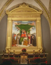 The Virgin and Child Enthroned with Saints